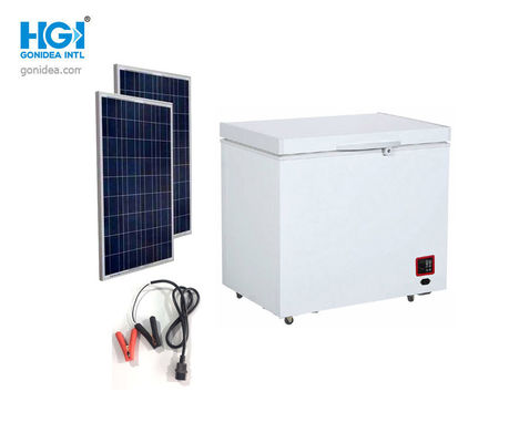 Único mudo aberto superior do congelador da caixa dos Cf do congelador 7 das energias solares da porta R134a