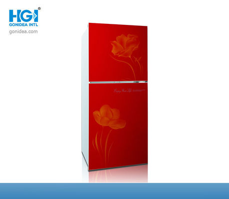 O CE superior vermelho dos refrigeradores do congelador do VCM abafa 6 pés cúbicos de porta de vidro dobro do refrigerador