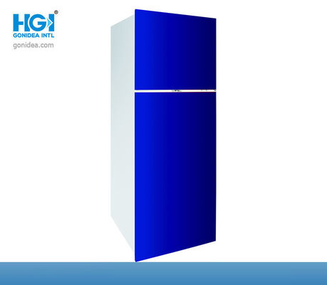 O manual cúbico do congelador do pé do refrigerador 14,5 frescos diretos da porta dobro de HGI degela