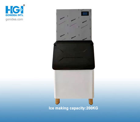 Bloco de gelo comercial de R600a 200kg/24h que faz o fabricante de gelo 1100W do cubo da máquina