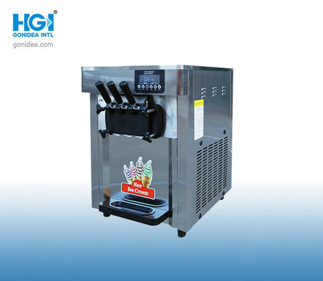 Máquina comercial 2300W do fabricante de gelado do saque macio do tampo da mesa