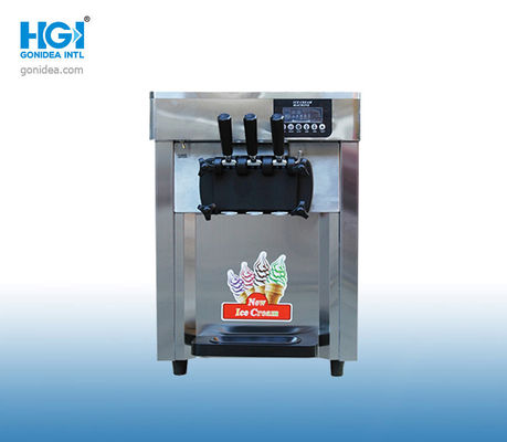 Modelo macio Small Commercial da tabela de máquina do gelado de três sabores