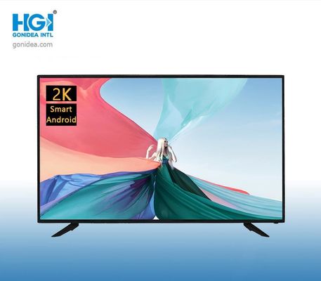 HD tevê do LCD de 32 polegadas com a televisão de vidro dobro do diodo emissor de luz da tela 2K 4K