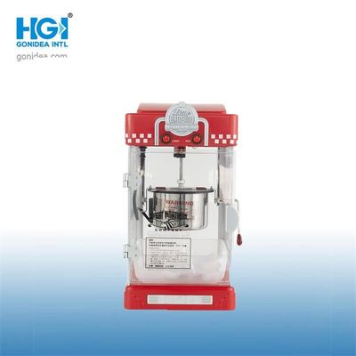 Mini Popcorn Maker Machine Tabletop vermelho automático 220V 300W portátil