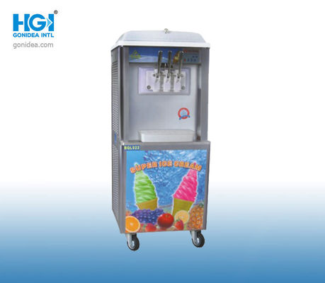 Tipo vertical da máquina dura de aço inoxidável do gelado de R404A
